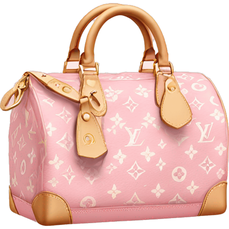 Light pink Louis Vuitton bag emoji