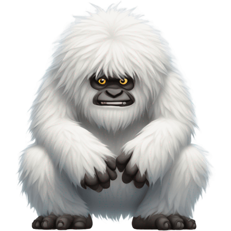 squatting yeti  emoji