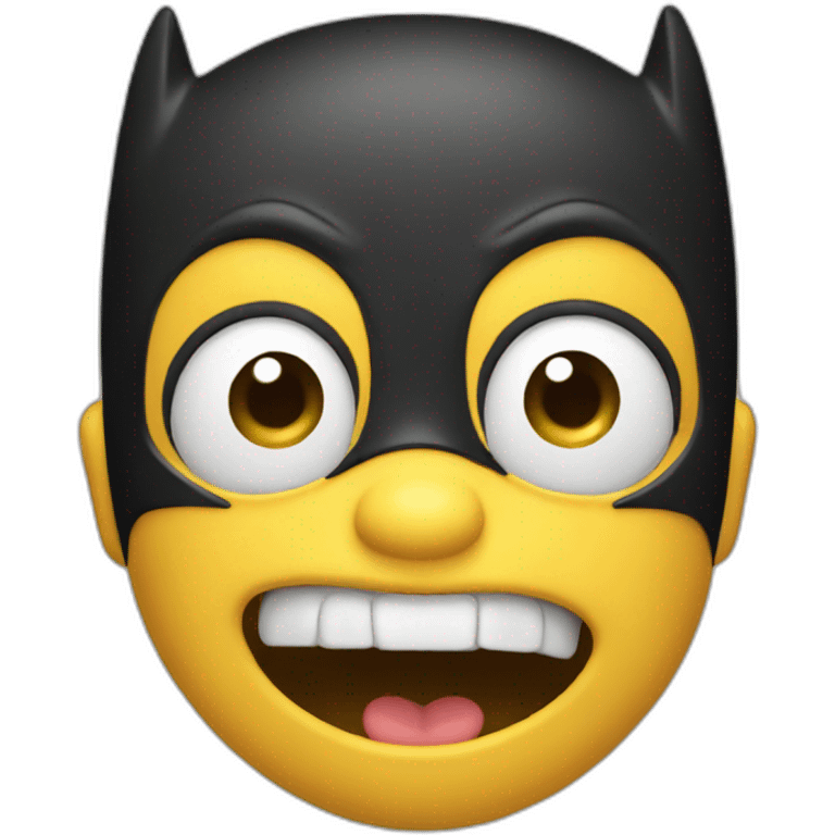 batman Face Blowing a Kiss emoji