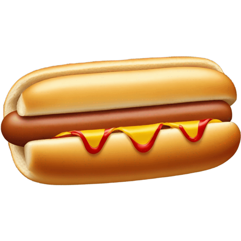 A hot dog emoji