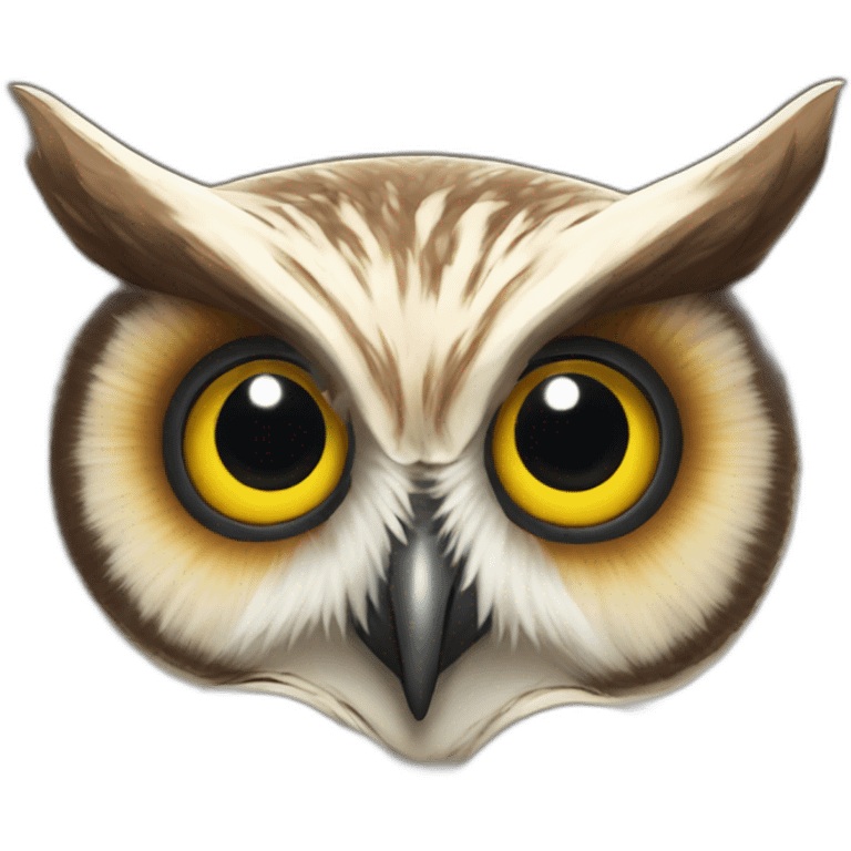 Mutagenic owl emoji