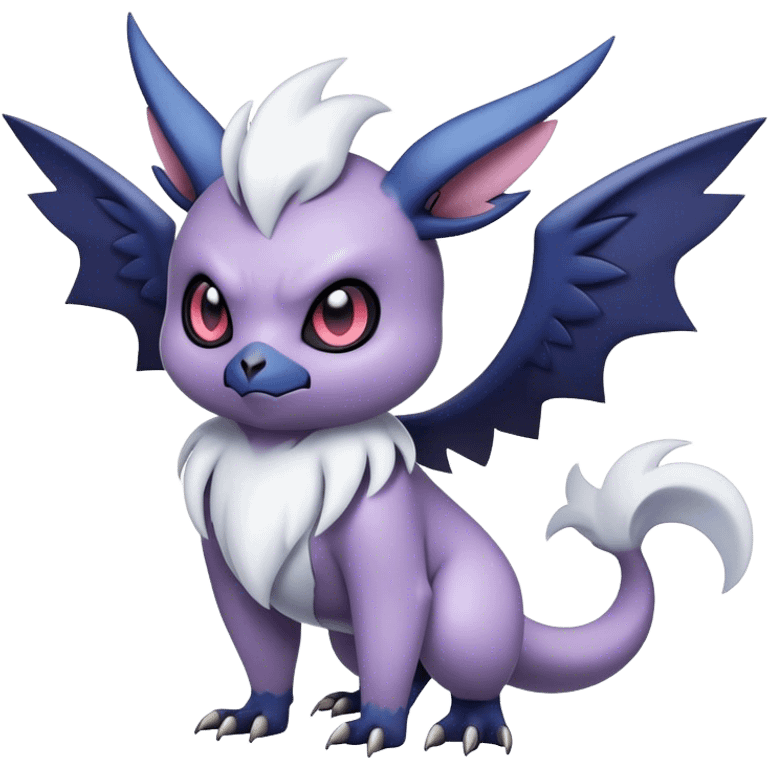 Edgy Cool Kawaii Noibat-Absol-Pokémon Full Body emoji