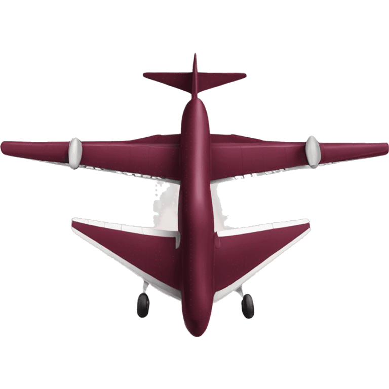 realistic plane burgundy emoji