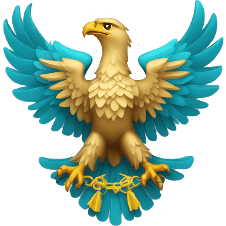 kazakhstan's patriotic eagle emoji