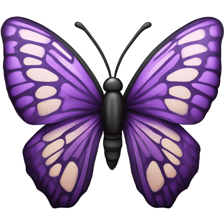 majestic purple butterfly  emoji