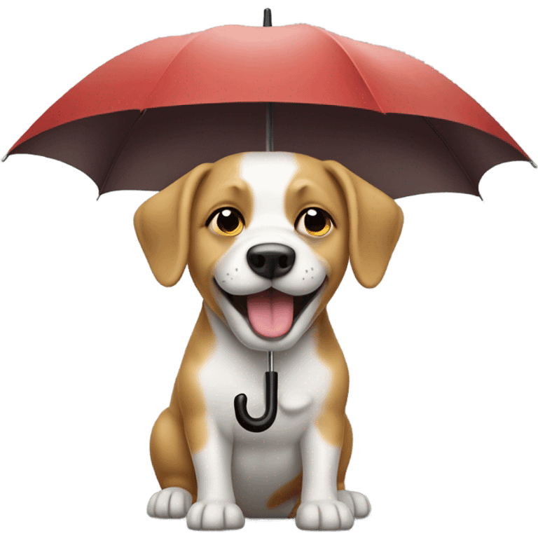 dog with umbrella emoji