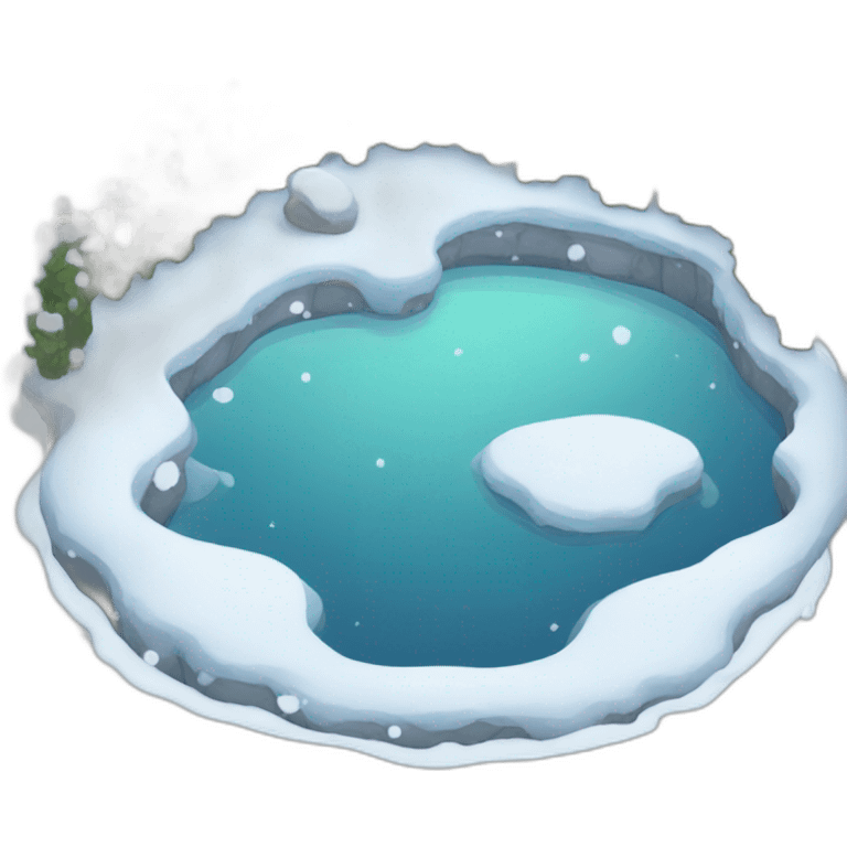 snow pond emoji