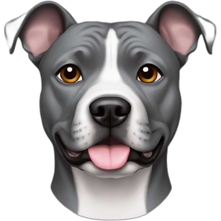 grey staffordshire terrier emoji