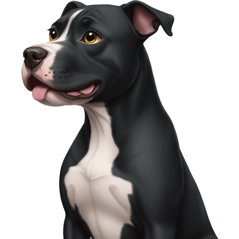 Black pitbull emoji