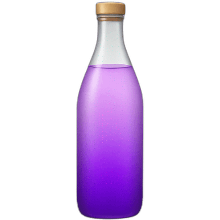 Bottle of purple water emoji