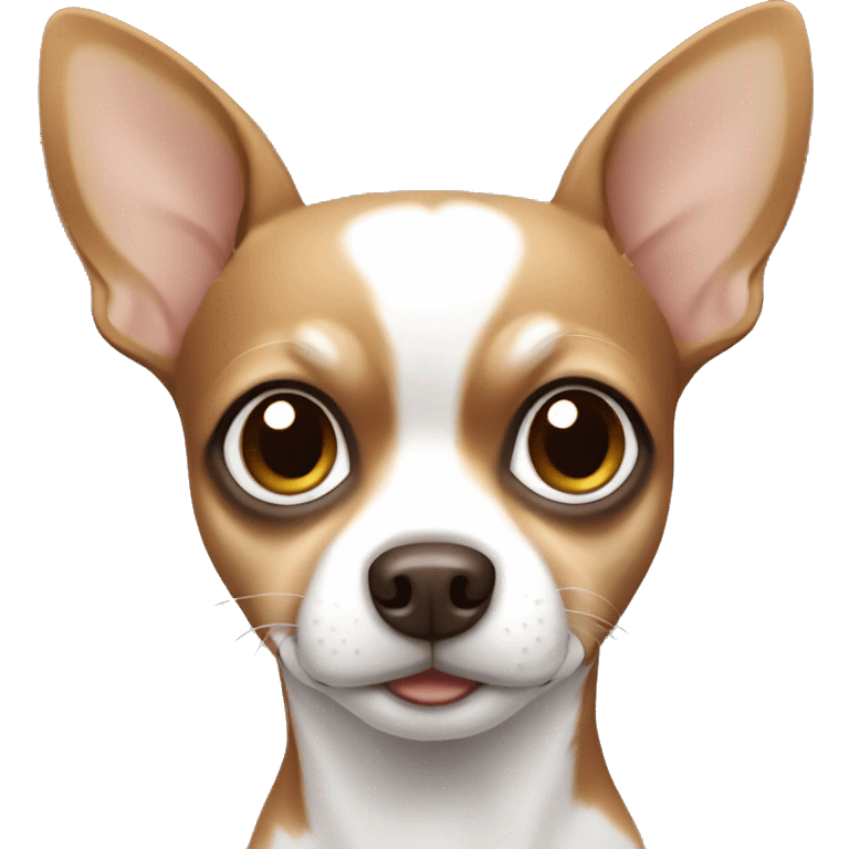 brown and white chihuahua emoji