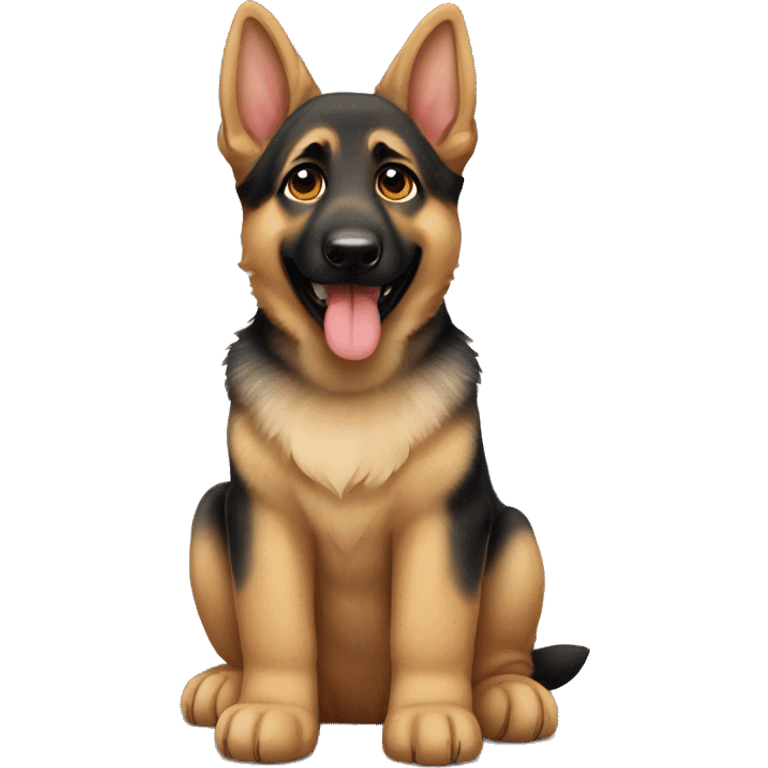 German shepherd puppy emoji