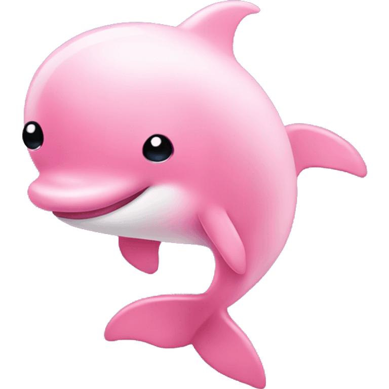 chibi pink dolphin emoji