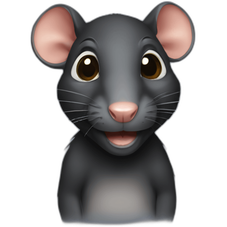 Black rat emoji