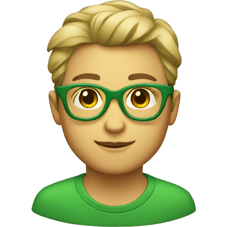 green glasses emoji