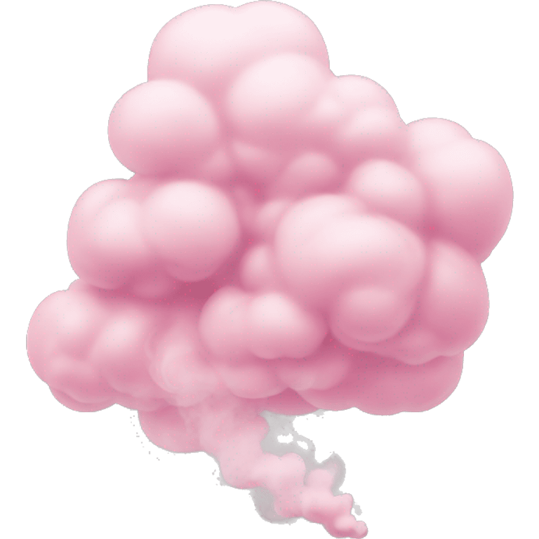 Pastel pink smoke emoji