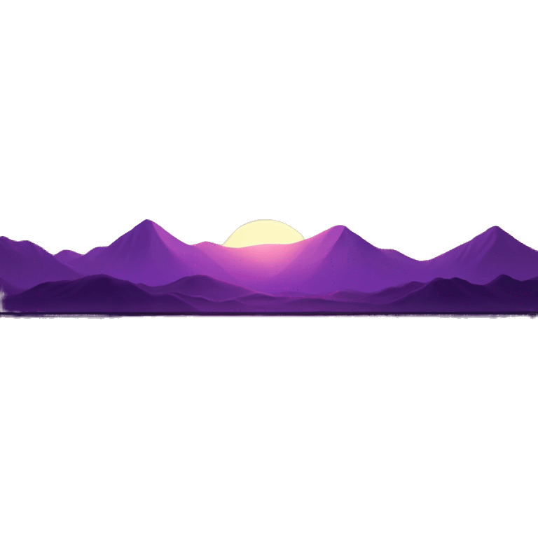 Purple sunset emoji