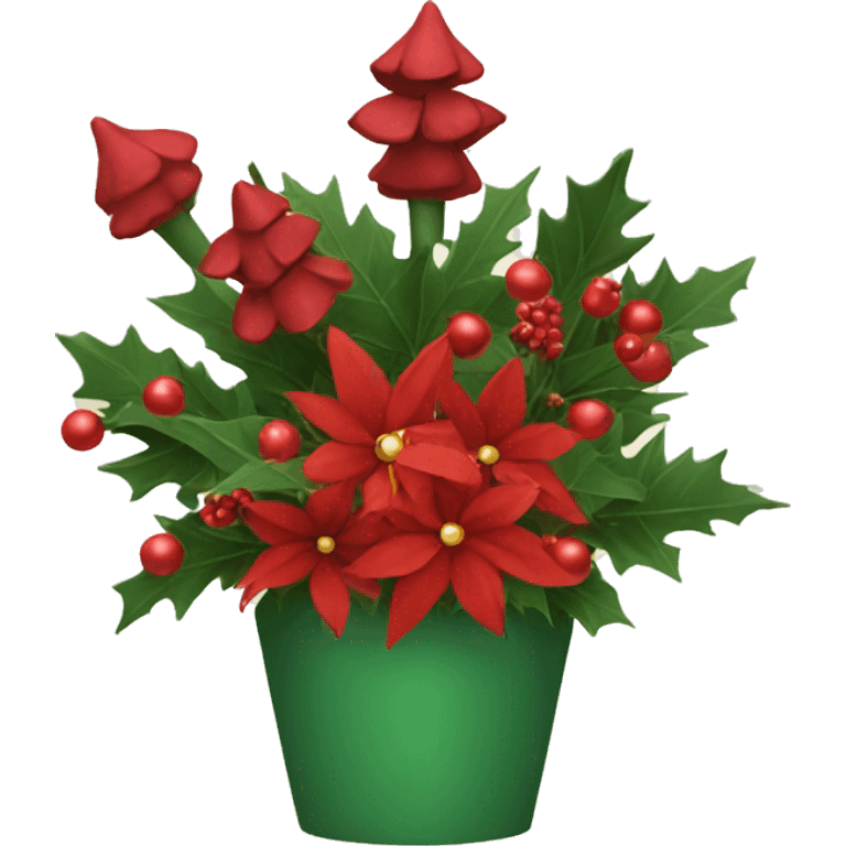 Christmas flower arrangement  emoji