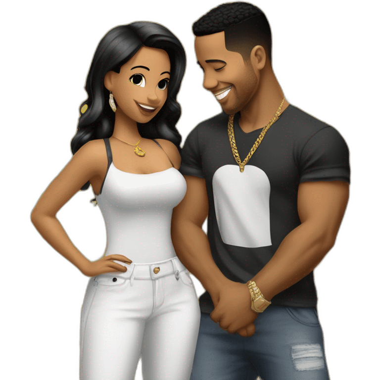 Romeo santos with t shitt mickey mouse emoji