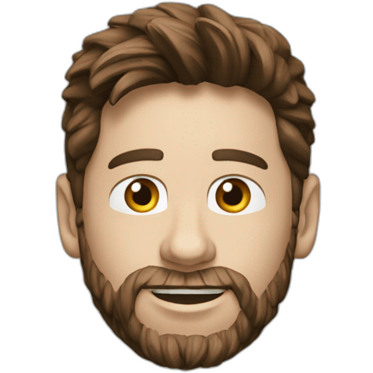 Messi qui soulève son ballon d’or emoji