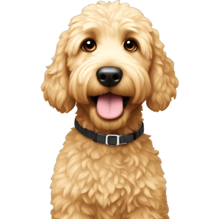 Mini golden doodle emoji