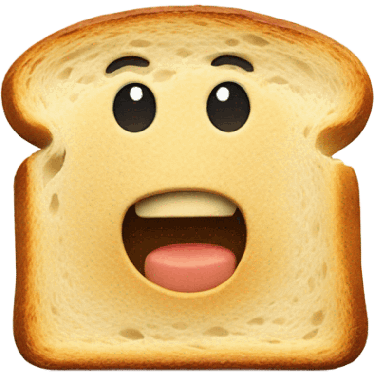 Bread eating toast emoji