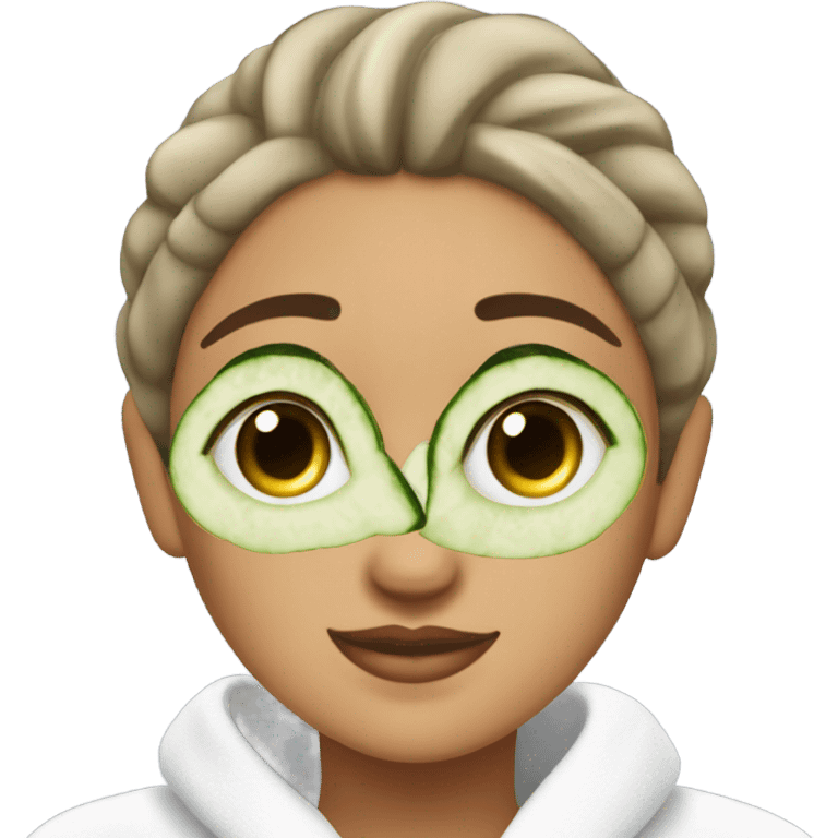 A girl having spa day emoji