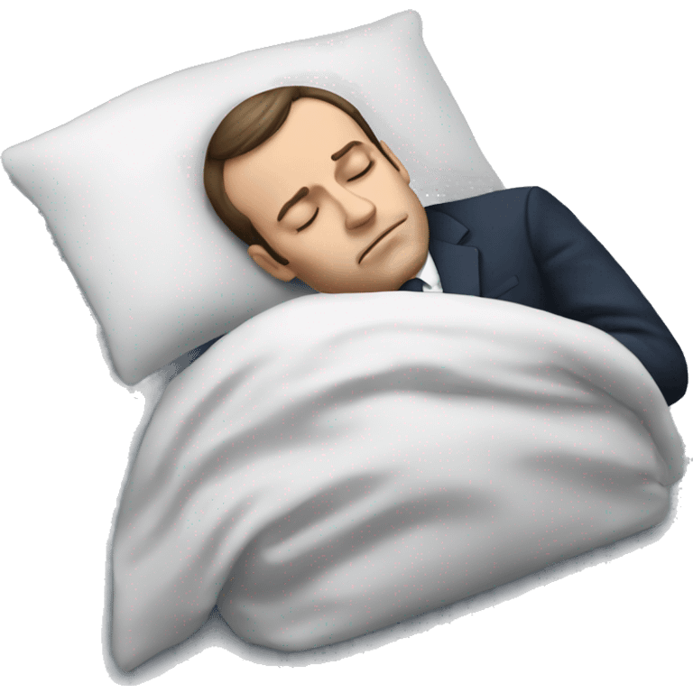 Macron sleeping  emoji