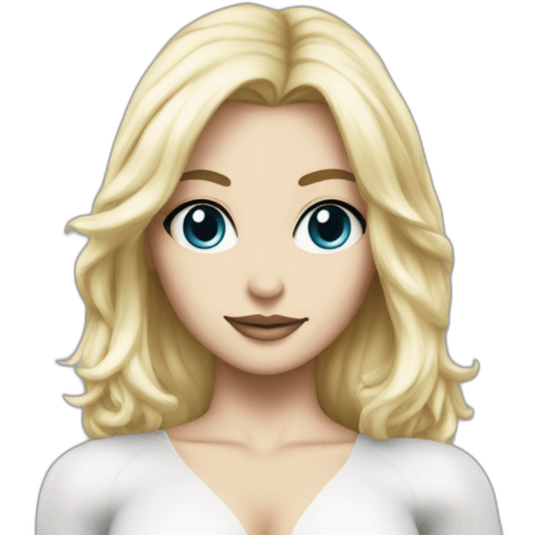 Emma frost with diamond skin emoji