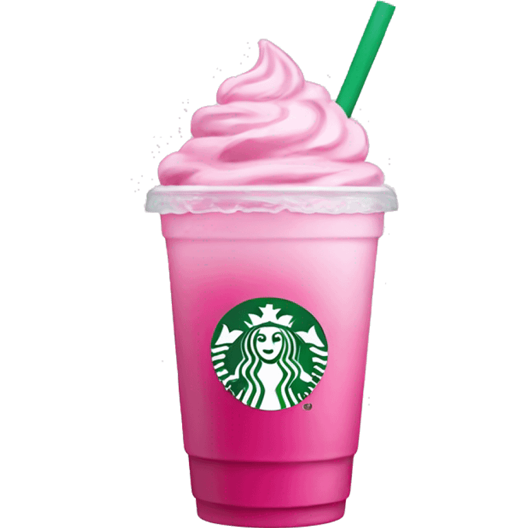 Pink drink starbucks no whip with ice emoji