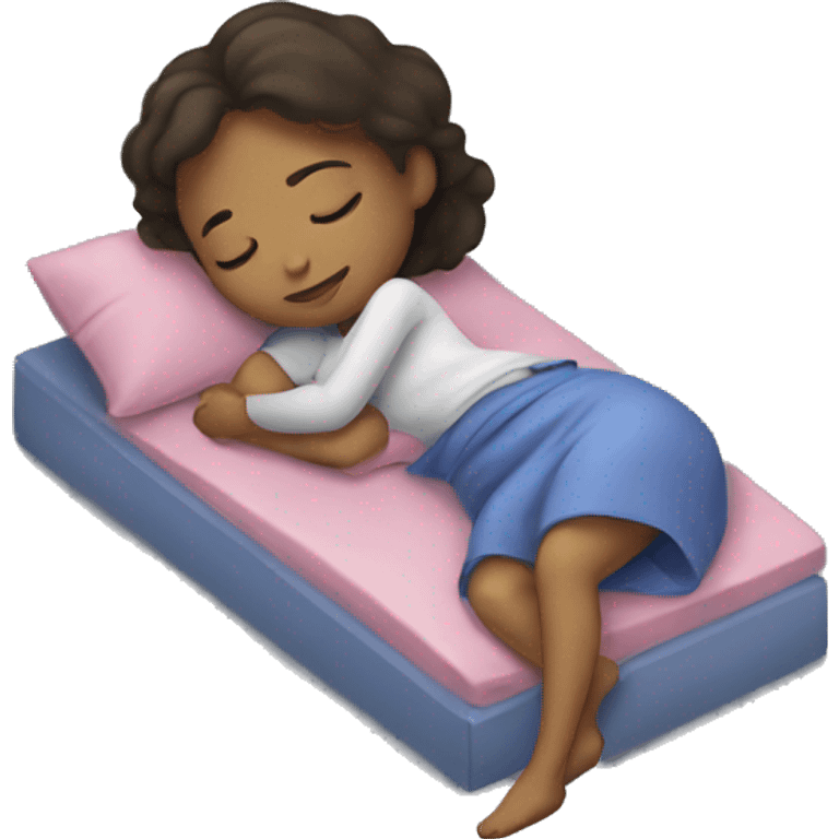 a girl sleeping emoji