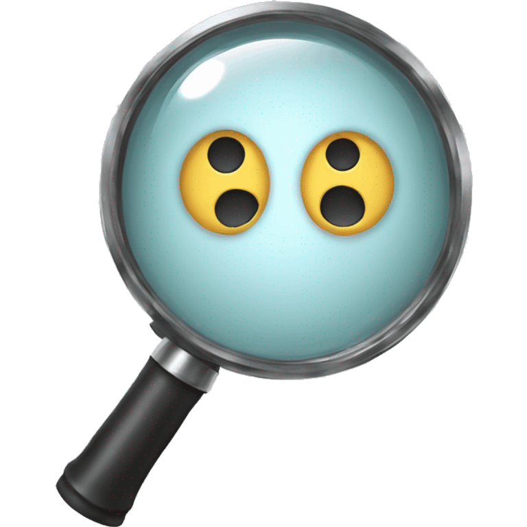 magnifying glass emoji