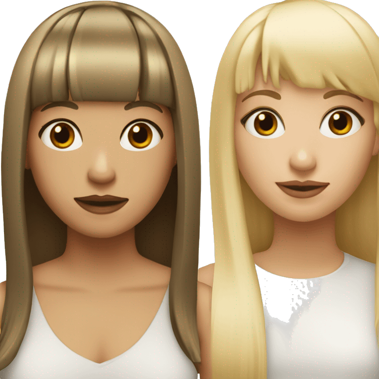 ice spice but straight hair and blonde with bangs emoji