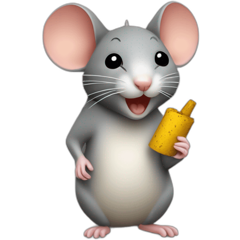 Mouse with a ciga emoji