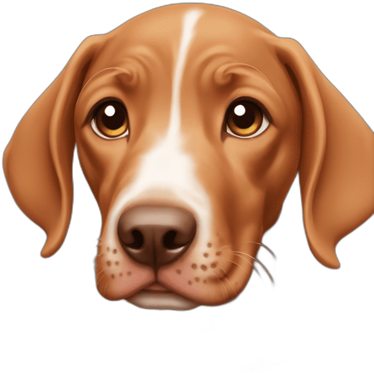 Vizsla dog pup  emoji