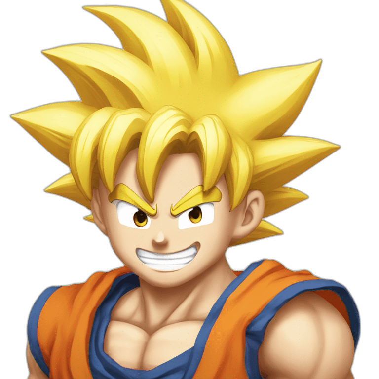 Goku smiling emoji