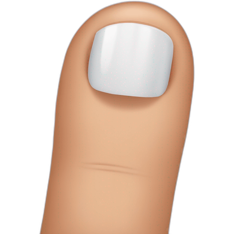 White toe nails emoji