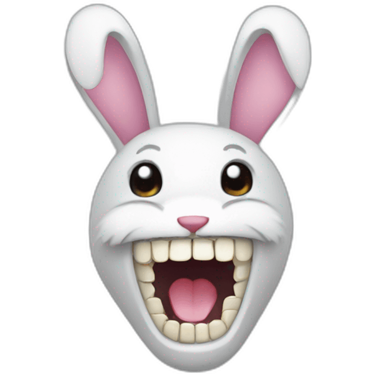 Emoji rabbit teeth  emoji