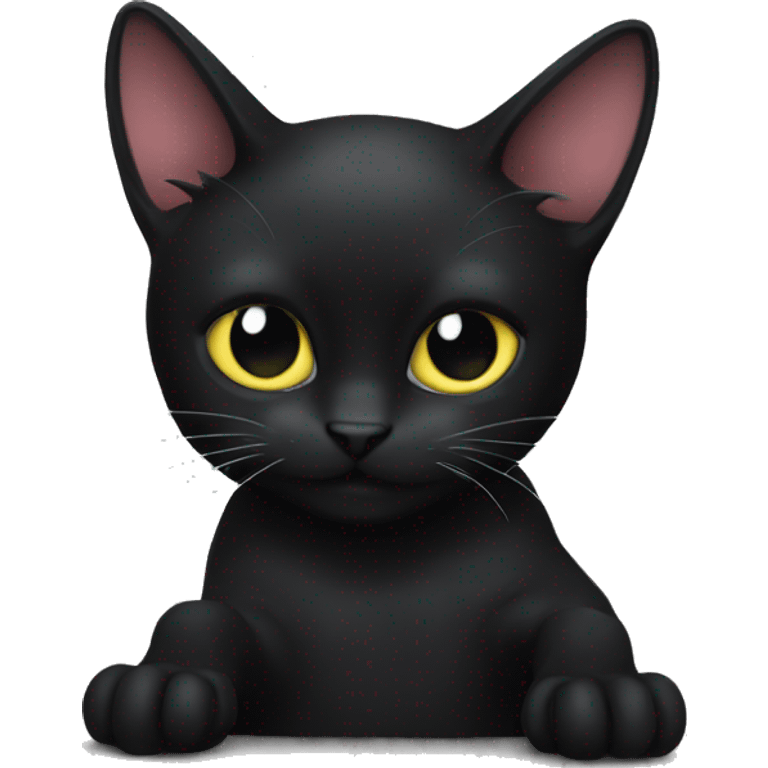 a black cat with primus in the paws emoji