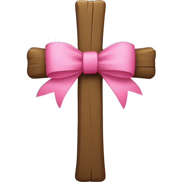 CROSS WITH PINK BOW emoji