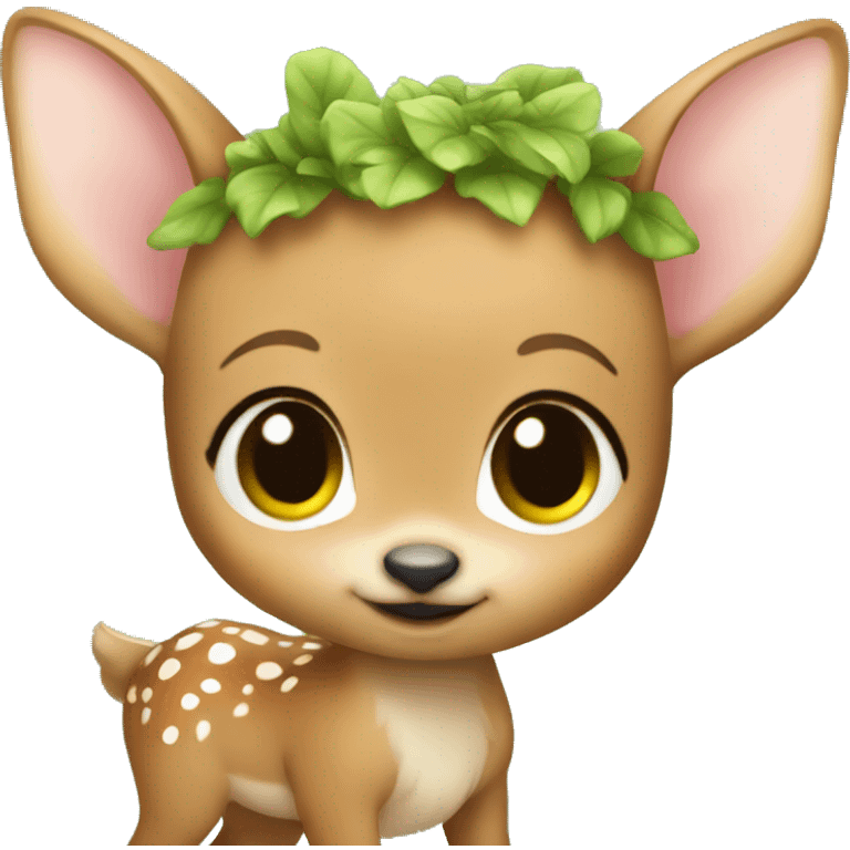 Fairy baby fawn emoji