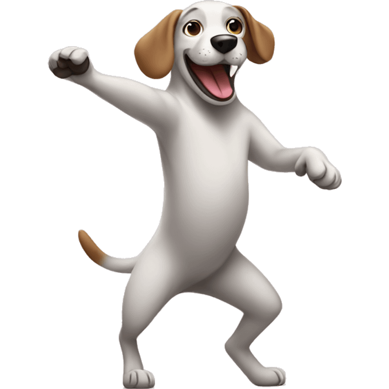 Dog dancing  emoji