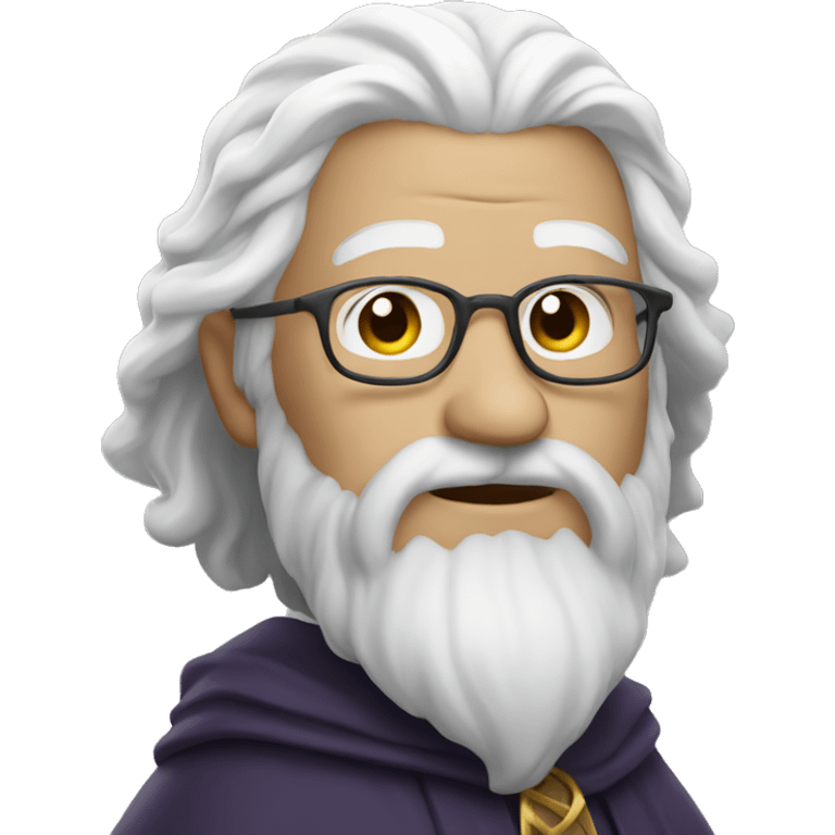 A wizard with white hair  emoji