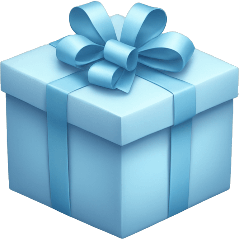 pastel blue gift box emoji