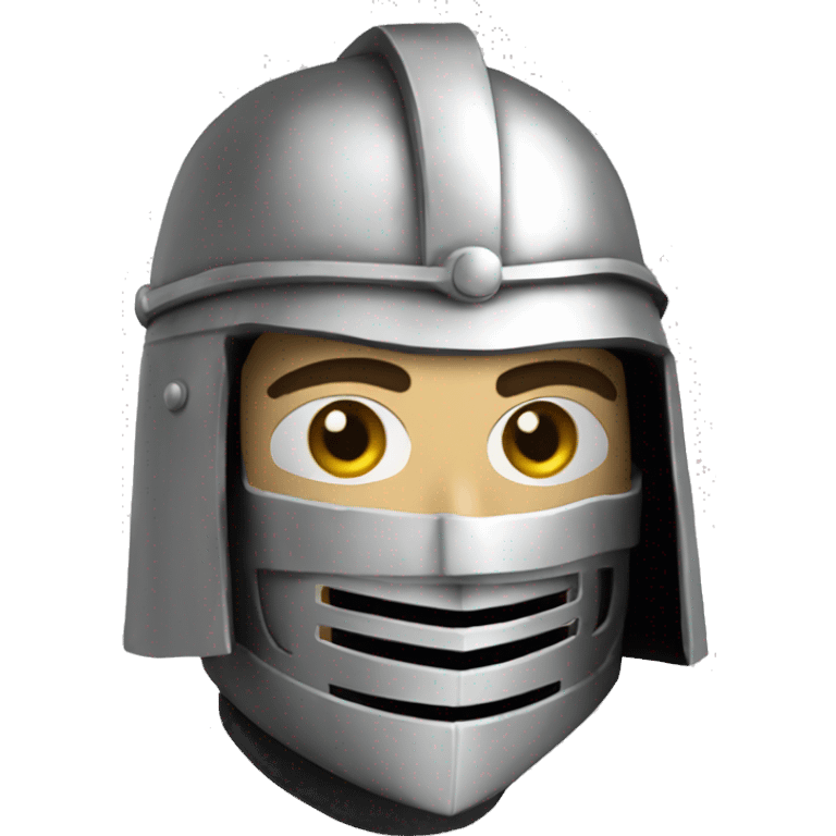 king baldwin IV in silver full face mask up emoji