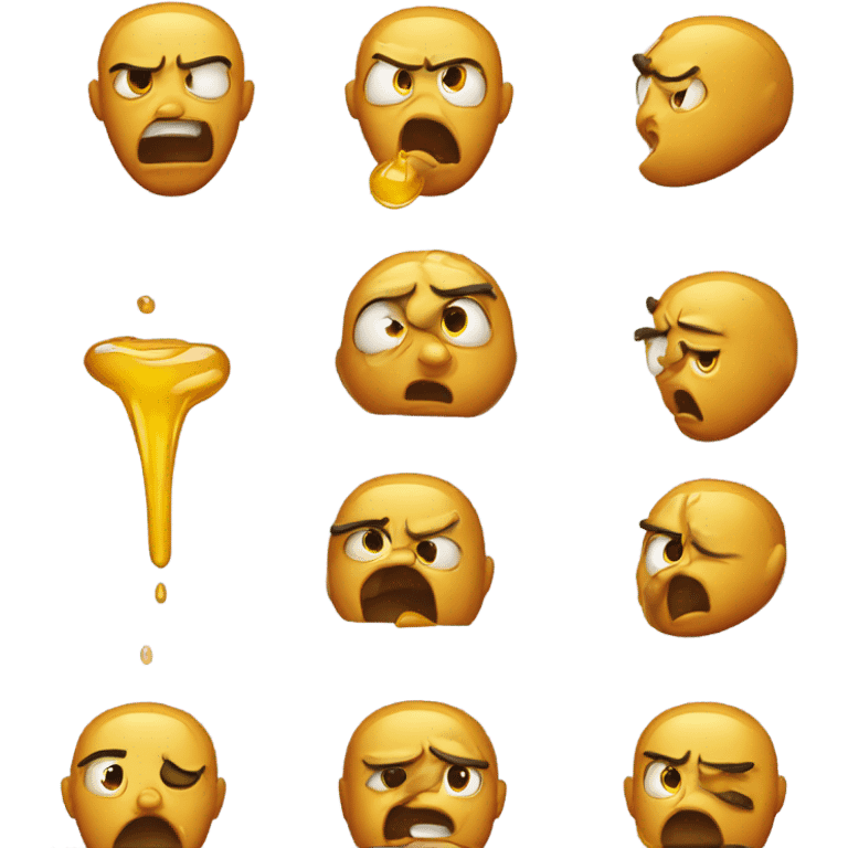 Spitting honey in disgust  emoji