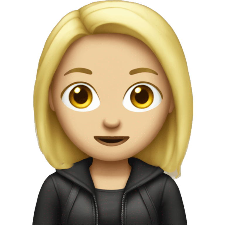 Blonde Girl Robber Emoji emoji