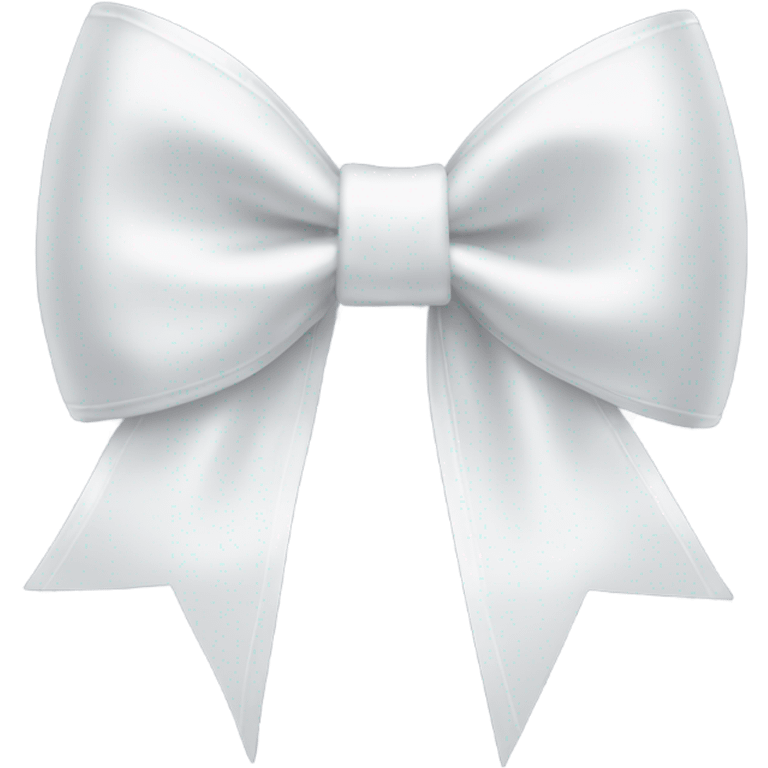 white satin bow emoji