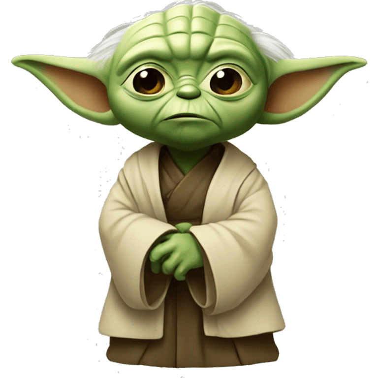 Mini  settled yoda emoji