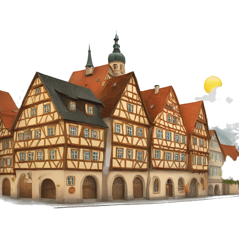 old traditional german city emoji